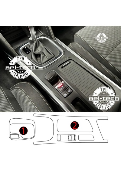 Renault Megane Uyumlu Otomatik Vites Etrafı Tpu Koruyucu 2li Set