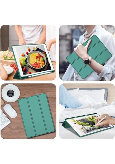 Apple Uyumlu iPad 9. Nesil 10.2" 2021 Kılıf Kalem Bölmeli Smart Case A26