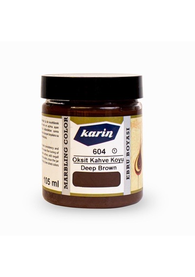 Karin Ebru Boyası 105 Ml. 604 Oksit Koyu Kahve