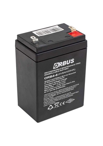 Orbus 4 Volt 8 Amper 70 48 101 Mm-660 Gr Akü