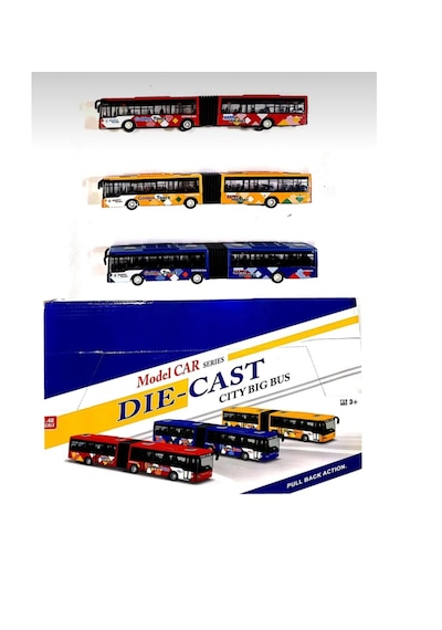 Metal Oyuncak Otobus 22 Cm Çek Bırak Metrobüs