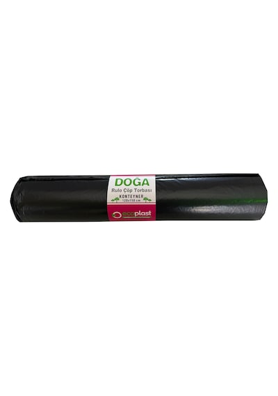 Doğa 240 L Siyah Hantal Konteyner Çöp Torbası 700 G 5 x 10'lu 120 x 150 CM