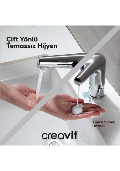 Creavit Fotoselli Armatür Köpük Sabun Hazneli Bt.es7010