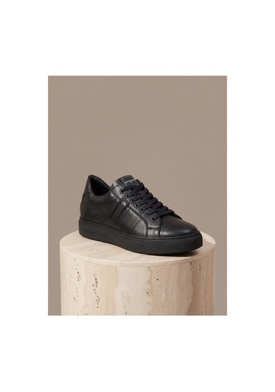 Bafaş Ayakkabı 371610 Siyah Hakiki Dana Derisi Erkek Günlük Sneaker