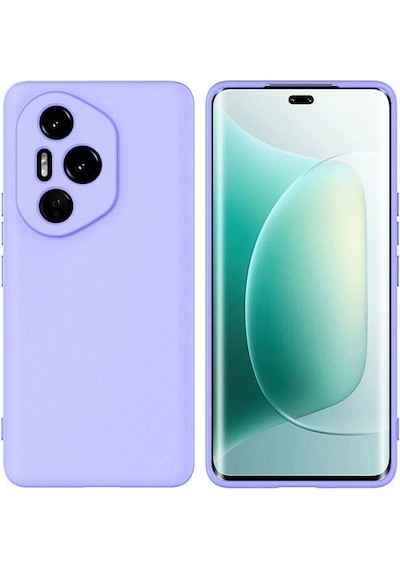 Honor 400 Pro Uyumlu Silikon Kılıf - Kamera Korumalı Esnek Pastel Renk Kapak - Lila