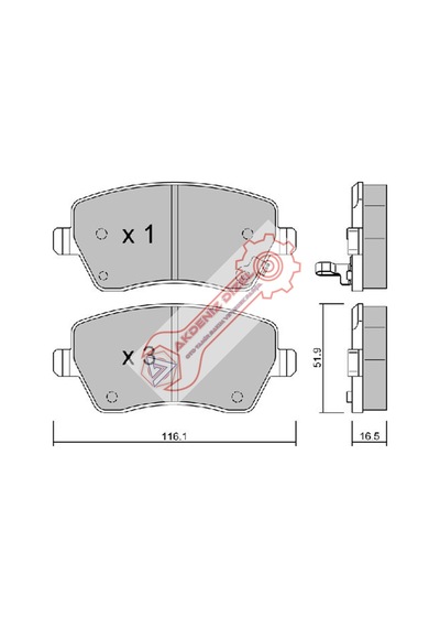 Fren Balatası Ön Suziki Swift 05 / Nissan Note 07-11 55810-62J01