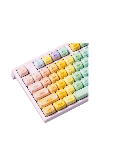 Akko Monsgeek MG108B Colorful Cats RGB Kablosuz Mekanik Oyuncu Klavye