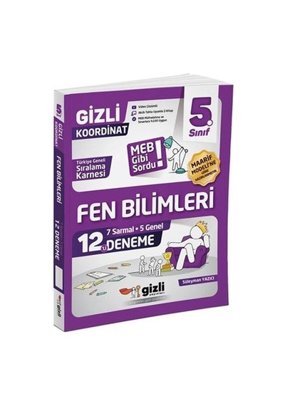 Gizli Yayınları 5. Sınıf Fen Bilimleri 12'li Deneme-meb Gibi Sordu