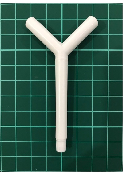 1 Adet - Y Boru Plastik Okul Deney ve Etkinlik İçin Y Şekilli
