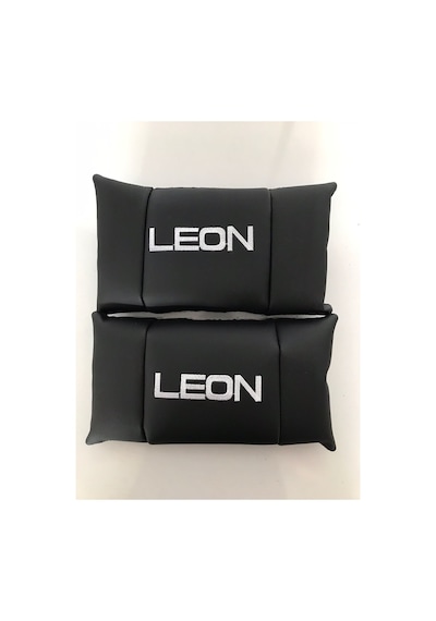 Seat Leon Nakışlı Deri 1 Çift Boyun Yastık Ve 1 Çift Kemer Pedi (510819093)