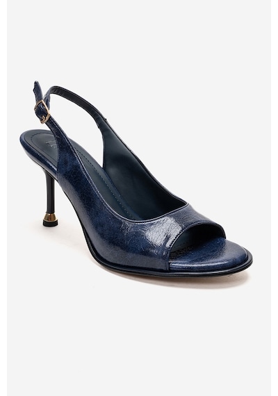 Luvishoes Iselın Lacivert Kadın İnce Topuklu Ayakkabı Lacivert