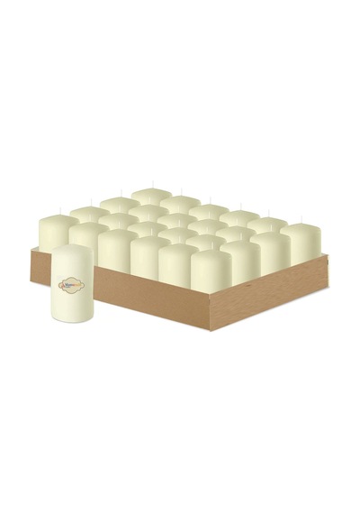 24 Lü Krem Bar Mum Yükseklik 10 cm