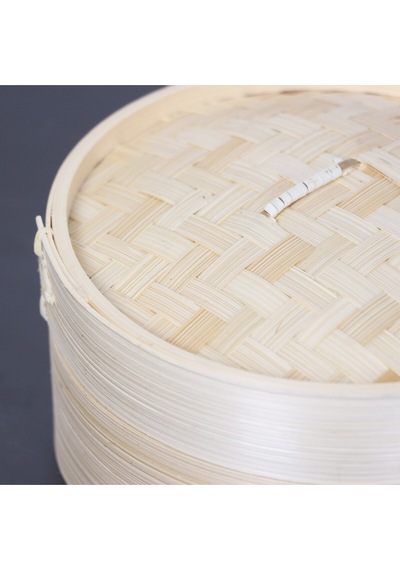 Dim-sum Bambu Buharda Pişirme Ve Saklama Kabı 16 Cm