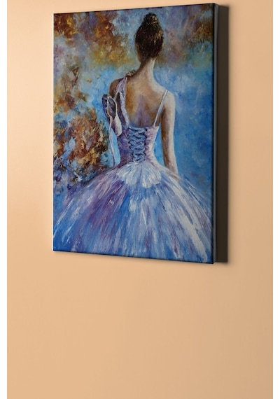 Webstyle Balerin Gidişi Sayılarla Boyama Seti Kasnaklı 40x50 Cm