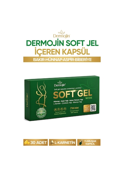 Dermojin Soft Gel Mode Takviye Edici Gıda 30 Yumuşak Kapsül