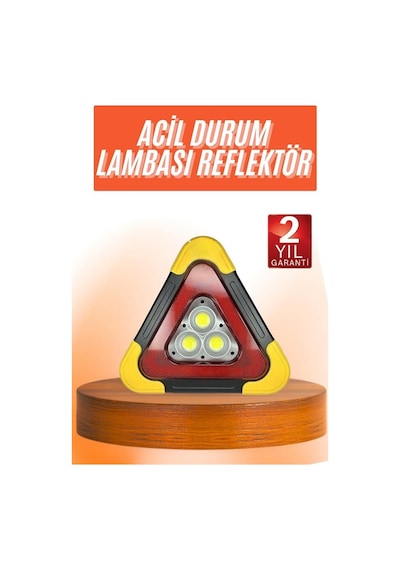 Reflektör Güneş Enerjili Taşınabilir Portatif Acil Güvenlik Işığı Araba Acil Uyarı Işığı