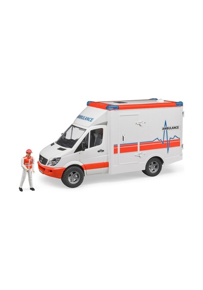 Bruder Mercedes Benz Sprinter Sirenli Ambulans ve Ekibi 02676