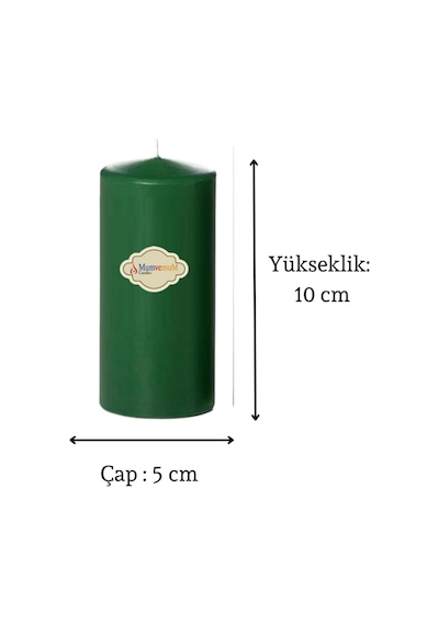 3 Lü Midium Set Mum Yeşil Çap :5 Cm Yeşil