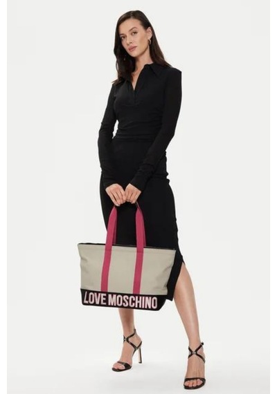 Love Moschino Kadın El Çantası Jc4036pp1ılf110b Siyah - Fuşya