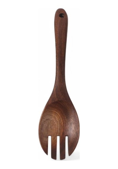 Ayrex Deconox Doğal Akasya Ağacından El Oyması Servis Spatulası 32cm / Antibakteriyel, Dayanıklı Ve Çevre Dostu Diğer