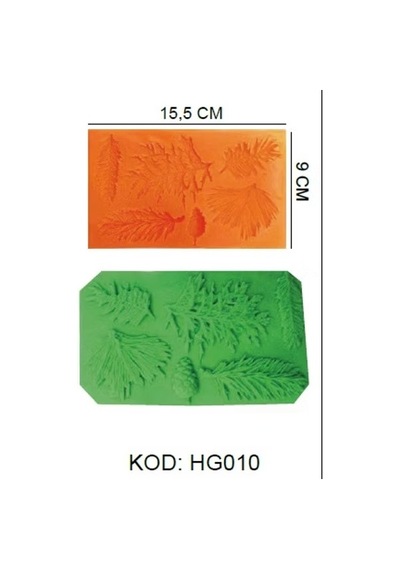 Silikon Kalıp Yaprak 6 Lı Hg-010 Turuncu
