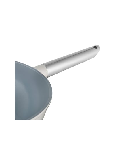 Madame Coco Vincenzo Döküm Alüminyum Wok Tava - Gri/bej - 30 Cm 8684427212943 Çok Renkli