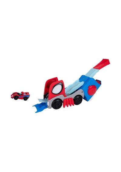 Spidey Yarış Pistine Dönüşen Tır Ve Metal Araç Set Snf0428