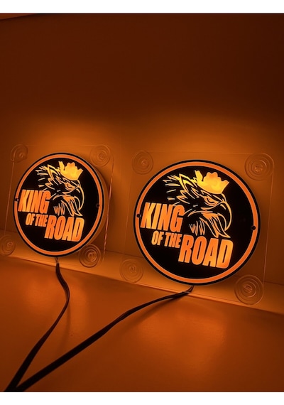Ahmet Otomotiv King Of The Road Cam Önü Logo Tabela 24volt