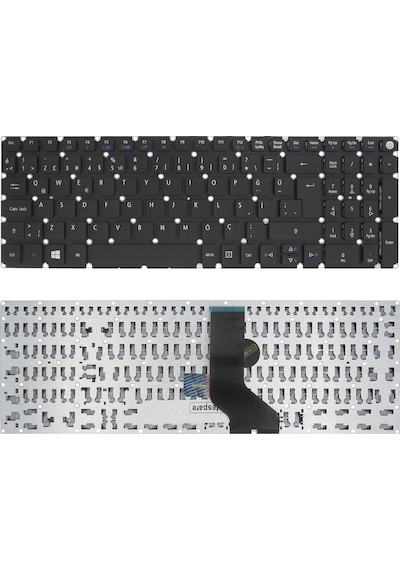 Acer Uyumlu Aezaaa00110, Aezrtg00210, Aezrtr00210, Aezrtr01010 Klavye Tr Siyah