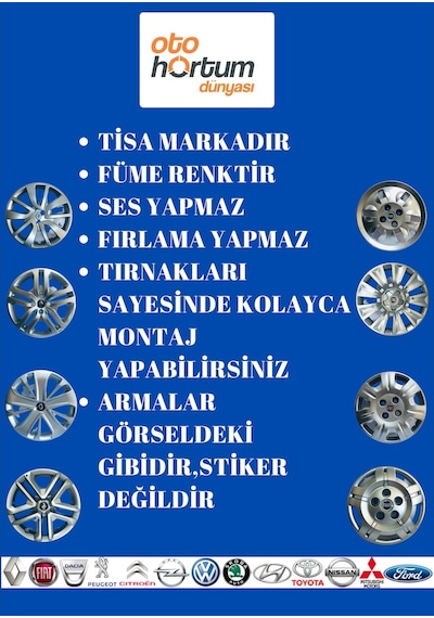 Dacia Sandero Stepway 16" Jant Kapağı Takımı(4 Adet) 403155853R T