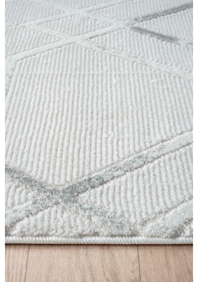 Mariesse Home Zen Koleksiyonu Bambu Dokulu Modern Sık Dokuma Halı - Salon Oturma Odası Halısı 0595a Gri