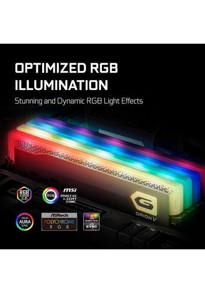 Orıon V Rgb Gavsg532gb5200c38bdc 32gb 2x16gb Ddr5 5200mhz Cl38, Xmp 3.0, On-die Ecc & Pmıc, Rgb Aydınlatma, Alüminyu