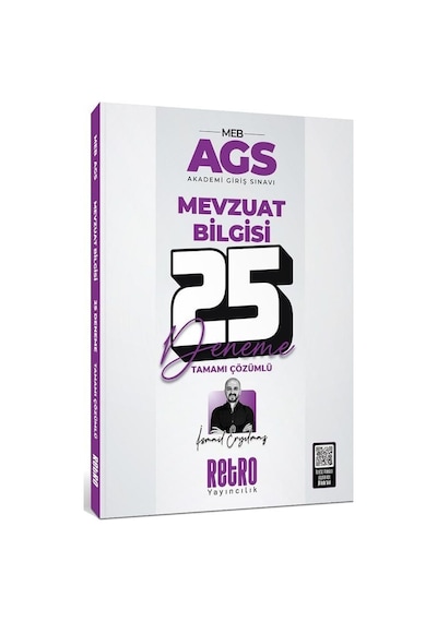 Retro 2025 Meb-ags Mevzuat Bilgisi 25 Deneme Çözümlü - İsmail Eryılmaz Retro Yayıncılık