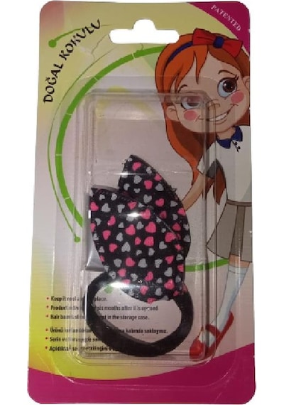 Headlice Stopper Bit Tokası Doğal Kokulu Siyah Pembe Kalpli