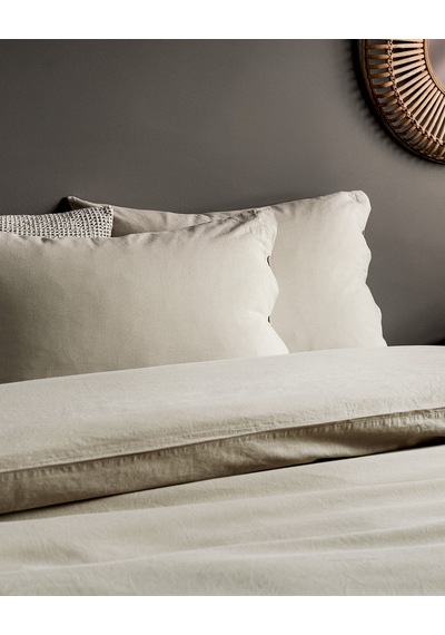 Madame Coco Mer Tek Kişilik Yıkamalı Linen Nevresim Takımı - Bej Nt0000000111tek Kişilik-bej
