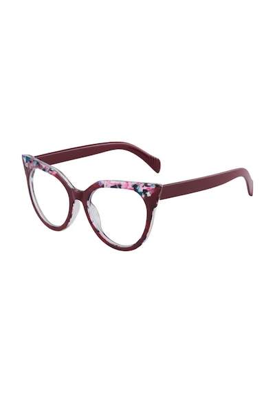 Bordo Zafina Mavi Işık Korumalı Vintage & Retro Gözlük