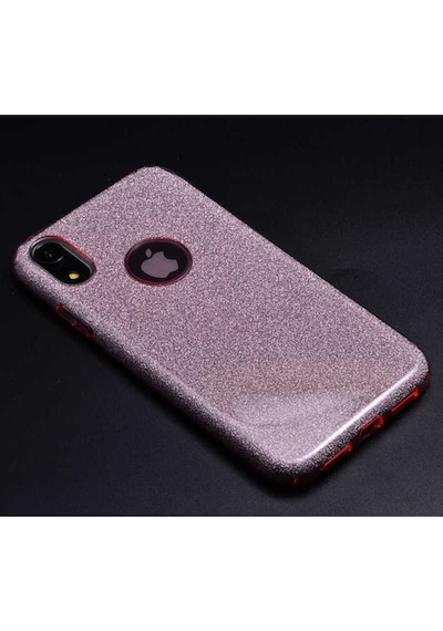 Apple Uyumlu iPhone Xr 6.1 Kılıf Zore Shining Silikon Rose Gold