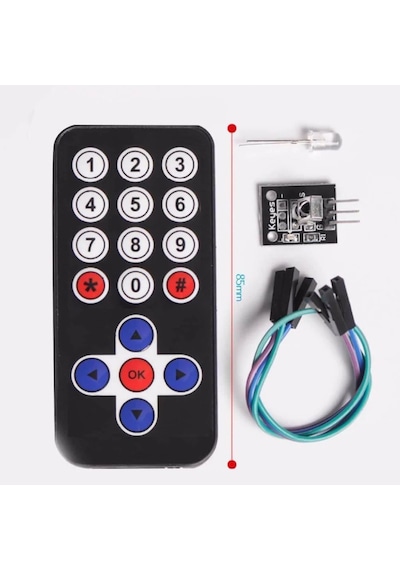 Arduino Kızılötesi Ir Alıcı Verici Kit Kumanda Sensör Seti Ir Modül Paketi