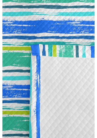 Mavi Çizgili Modern Genç Odası Tek Kişilik Pike Takımı-turkuaz Yeşil 160x220cm Kapitone Yatak Örtüsü Dumanlı Misk Mırıltısı Mavi Çizgili Modern Genç Odası Tek Kişilik Pike Takımı-turkuaz Yeşil 160x220cm Kapitone Yatak Örtüsü Dumanlı Misk Mırıltısı