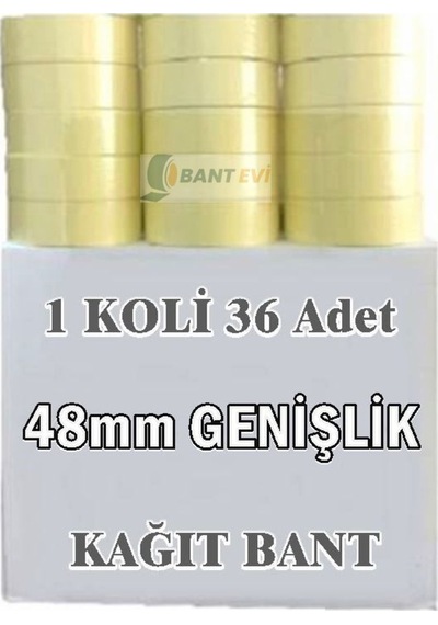 Maskeleme Bandı 36 Adet 48Mm Kağıt Boya Bantı