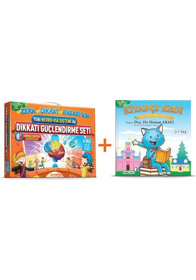 Adeda Dikkati Güçlendirme Seti 6 Yaş + Kitapçı Kedi