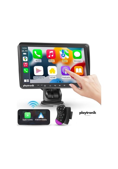 7 Tak Çalıştır Kablosuz Apple Carplay Ve Android Auto Oto Multimedya Araç Araba Ekran Double Teyp