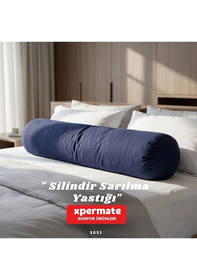 Xpermate Sarılma Yastığı Bacak Arası Yastığı Silindir 150cm Laciv