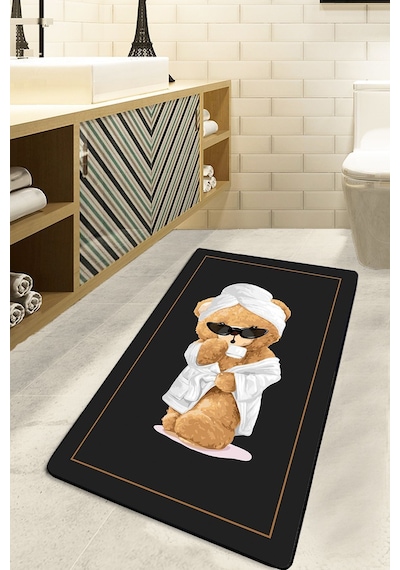 Bornouse 3'lü Set Banyo Halısı Djtbanyo Renkli