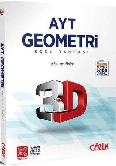 3D Yayınları Yks Ayt 3D Geometri Soru Bankası Video Çözümlü 3D Ya