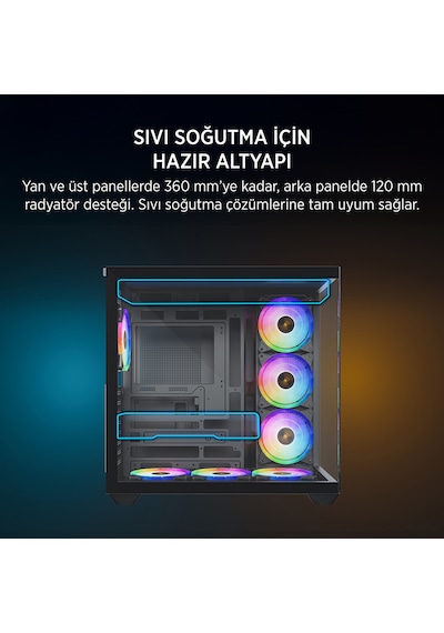 James Donkey Stark S801 7xargb Temperli Cam 650w 80+ Bronze Atx Siyah Gaming Oyuncu Kasa