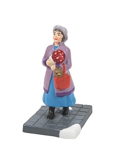 Department 56 Şehirde Noel Bir Kadın En İyi Arkadaşı, Köy Figürü, 4,97 İnç, Çok Renkli