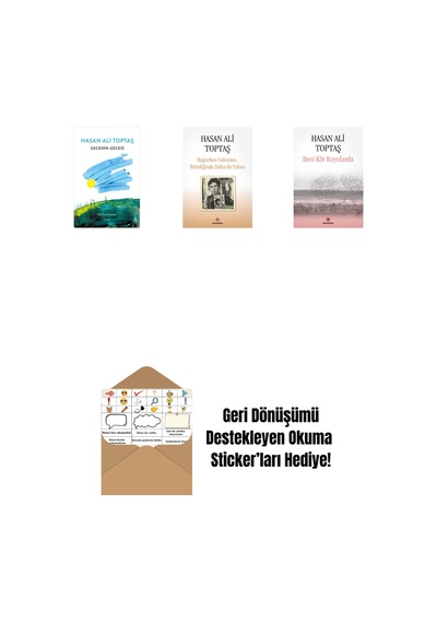 Gecenin Gecesi Ciltli + Başlarken Yalnızsın Bitirdiğinde Daha Da Yalnız + Beni Kör Kuyularda + Okuma Sticker'ları