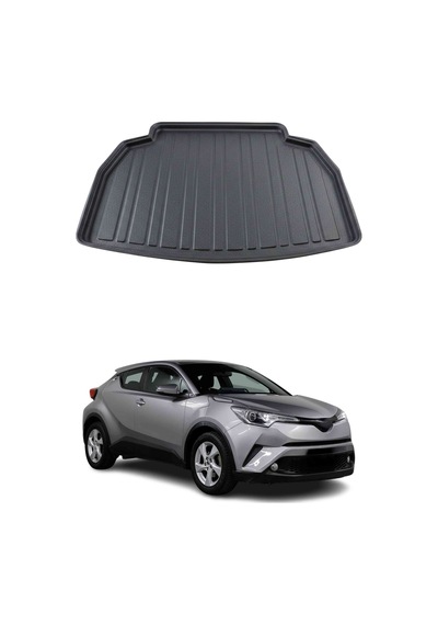 Toyota C-hr 2016+ Uyumlu Araca Özel Kauçuk Tpe Bagaj Havuzu Siyah Stepnesiz Model İçin
