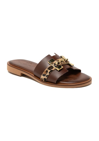 148 Brown Terlik Kadın 21032 Myconian 2025 Greek Sandal Kahverengi